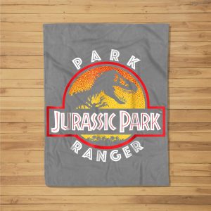 Jurassic Park Circle Park Ranger Graphic Fleece Blanket