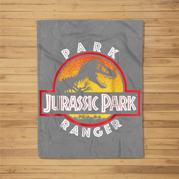 Jurassic Park Circle Park Ranger Graphic Fleece Blanket