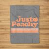 Just Peachy Retro 70S Georgia Peaches Summer Fruit Fleece Blanket