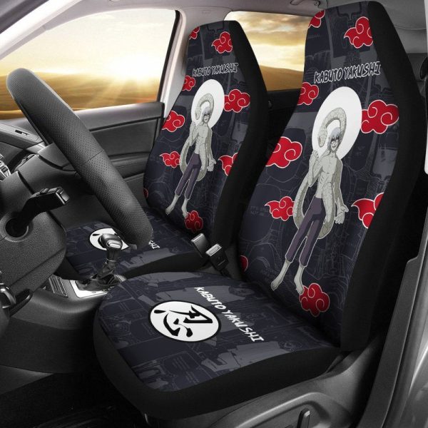 Kabuto Car Seat Covers Custom Akatsuki Anime Car Accessories