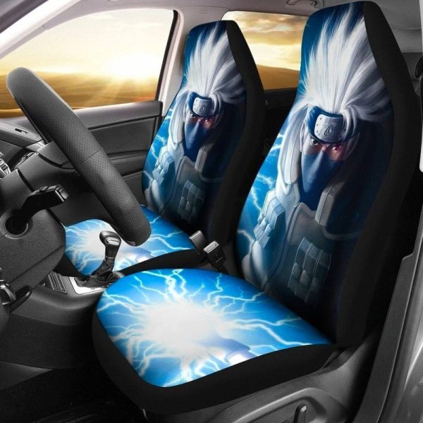 Kakashi Thunder Car Seat Covers Custom Anime Car Accessories