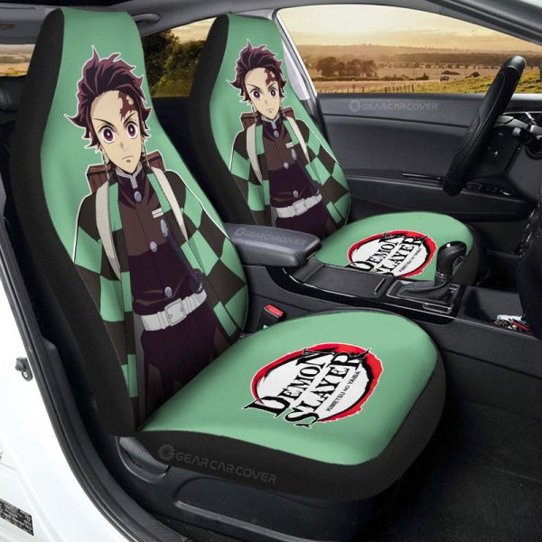 Kamado Tanjiro Car Seat Covers Custom Demon Slayer Anime