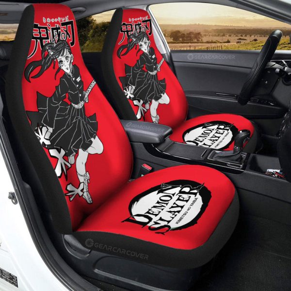 Kanao Tsuyuri Car Seat Covers Custom Car Accessories Manga Style For Fans