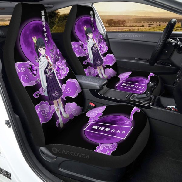 Kanao Tsuyuri Car Seat Covers Custom Demon Slayer Anime Car Interior Accessories