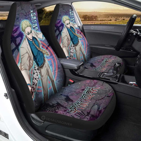 Kento Nanami Car Seat Covers Custom Jujutsu Kaisen Anime Galaxy Manga Style