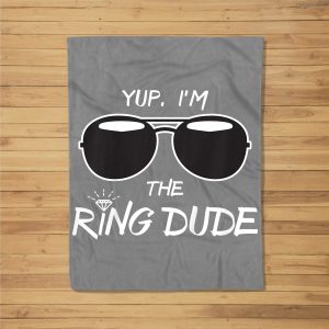 Kids Yup I’M The Ring Dude – Funny Kids Ring Bearer Fleece Blanket