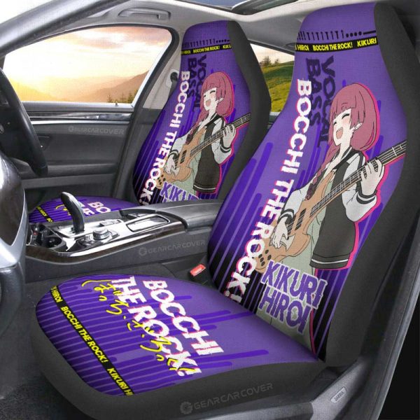 Kikuri Hiroi Car Seat Covers Custom Bocchi the Rock! Anime Car Accessories