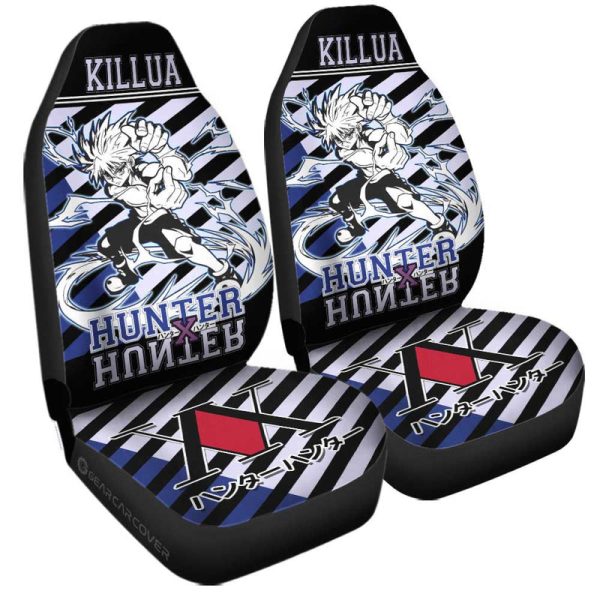 Killua Zoldyck Car Seat Covers Custom Hunter x Hunter Anime Car Accessories