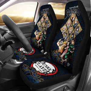 Kimetsu No Yaiba Demon Slayer Car Seat Covers Manga Mixed Anime