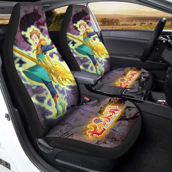 King Car Seat Covers Custom Galaxy Manga Style