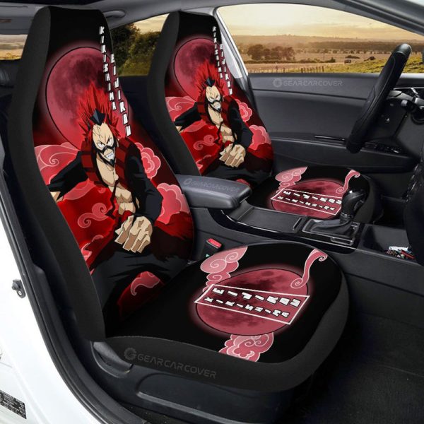 Kirishima Eijiro Car Seat Covers Custom Anime My Hero Academia Car Interior Accessories