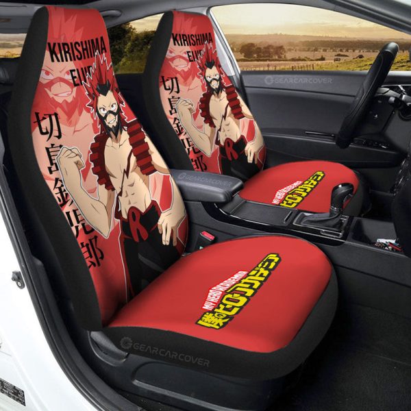 Kirishima Eijirou Car Seat Covers Custom Car Accessories For Fans