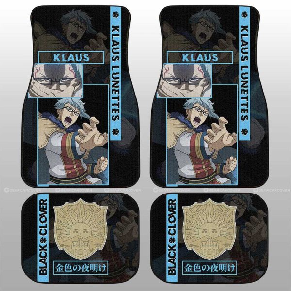 Klaus Lunettes Car Seat Covers Custom Black Clover Anime