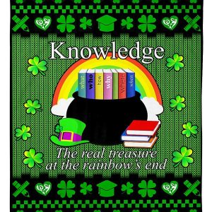 Knowledge Treasure At Rainbow’s End Blanket