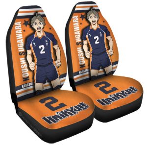 Koushi Sugawara Car Seat Covers Custom Haikyuu Anime Car Accessories