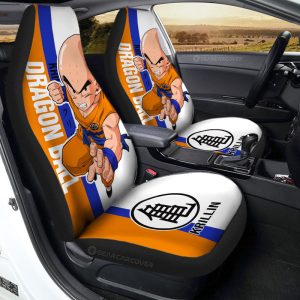 Krillin Car Seat Covers Custom Dragon Ball Car Accessories For Anime Fans