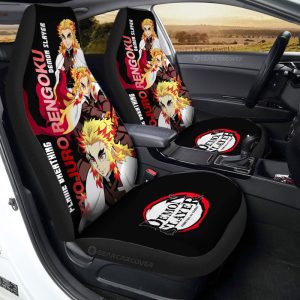 Kyojuro Rengoku Car Seat Covers Custom Demon Slayer Anime