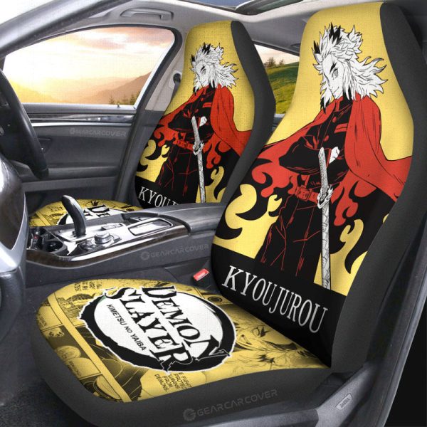 Kyoujuro Rengoku Car Seat Covers Custom Car Accessories