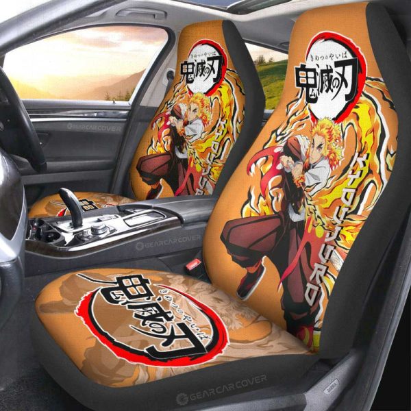 Kyoujuro Rengoku Car Seat Covers Custom Car Accessories