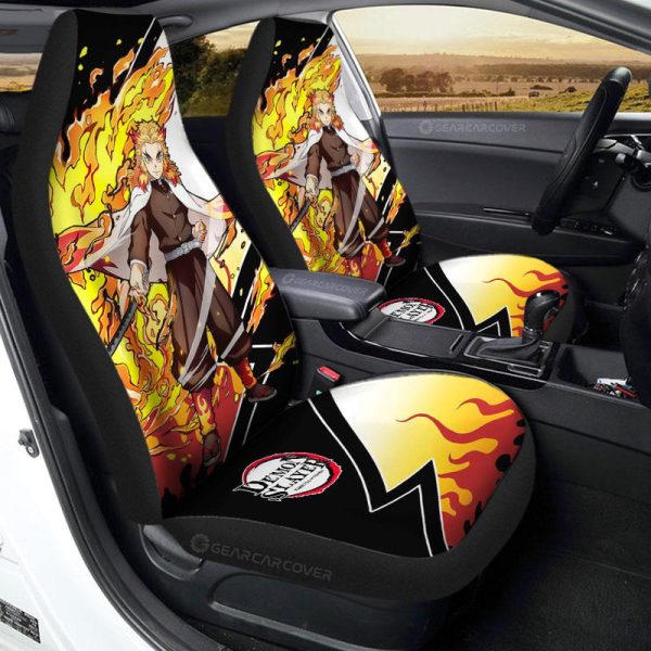 Kyoujurou Rengoku Car Seat Covers Custom Car Accessories