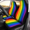 LGBT Flag Car Seat Covers Custom LGBT Pride Love Is Love Car Accessories