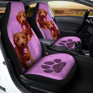 Labradoodle Car Seat Covers Custom Pink Car Interior Accessories