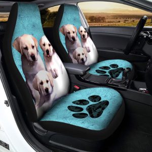 Labrador Puppies Car Seat Covers Custom Dog Car Accessories