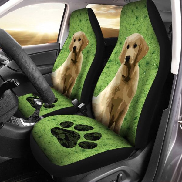 Labrador Retriever Car Seat Covers Custom Green Car Accessories