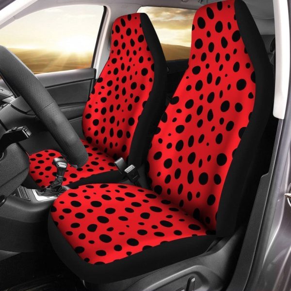 Ladybug Red Black Car Seat Covers Custom Car Accessories