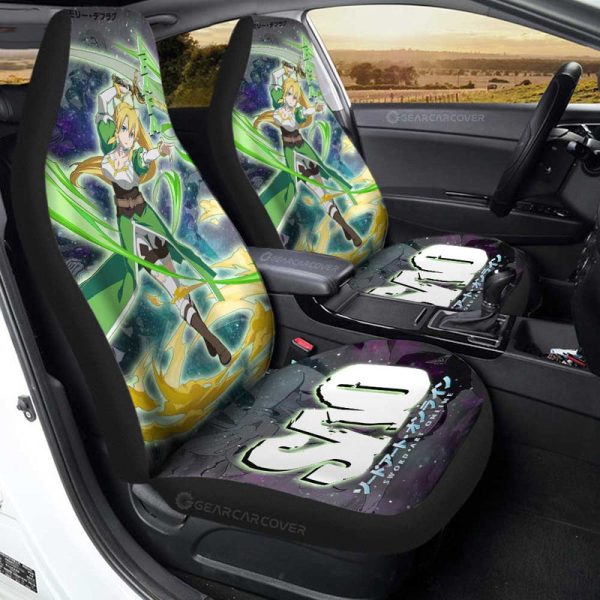 Leafa Car Seat Covers Custom Sword Art Online Anime Manga Galaxy Style