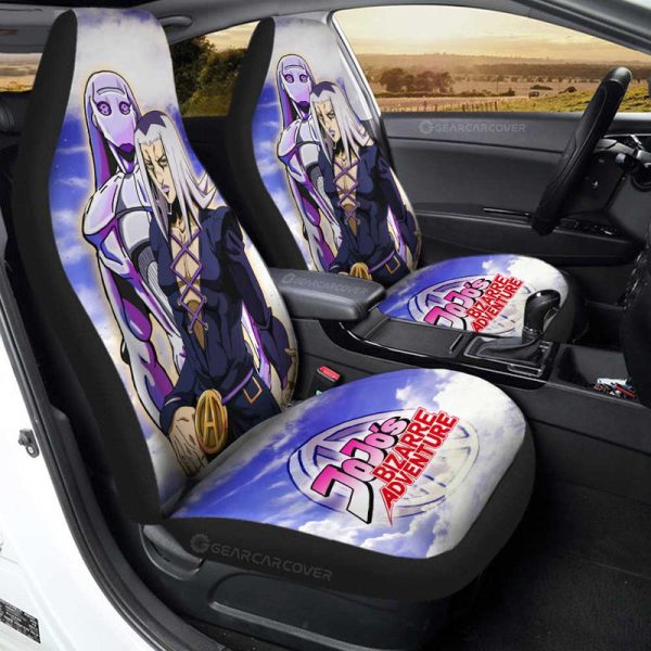 Leone Abbacchio Car Seat Covers Custom Bizarre Adventures