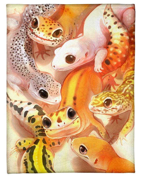 Leopard Gecko Art Blanket