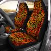 Leopard Wild Cheetah Print Car Seat Covers Custom Animal Skin Pattern Print Car Accessories