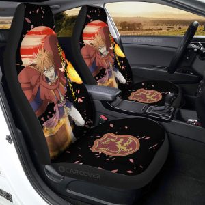 Leopold Vermillion Car Seat Covers Custom Anime Black Clover Car Accessories