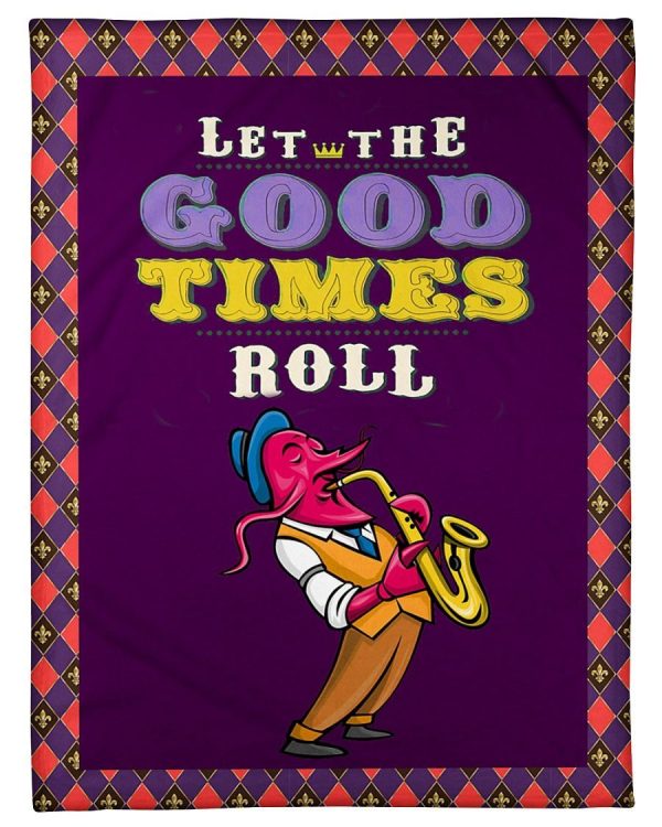 Let The Good Time Roll Mardi Gras Blanket