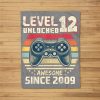 Level 12 Unlocked Awesome 2009 Video Game 12Th Birthday Gift Fleece Blanket