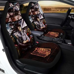 Levi Ackerman Car Seat Covers Custom Anime Attack on Titan Car Interior Accessories