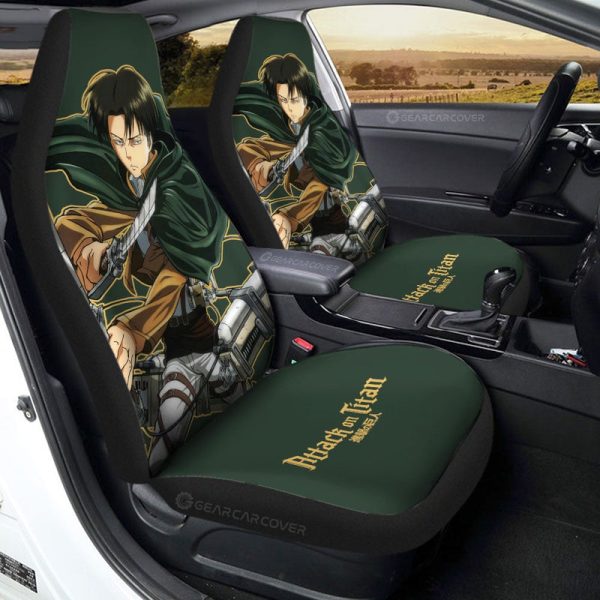 Levi Ackerman Car Seat Covers Custom Attack On Titan Anime