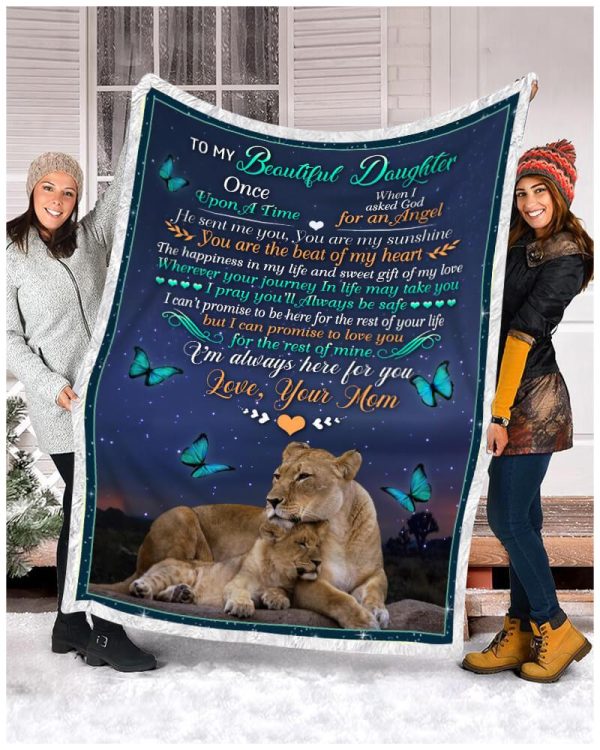 Lion Blanket To My Beautiful Daughter From Mom