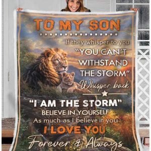 Lion Blanket To My Son The Storm From Dad