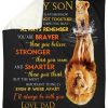 Lion Father To Son Gift Blanket