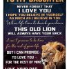 Lion Gift From Dad To Daughter I Love You Blanket