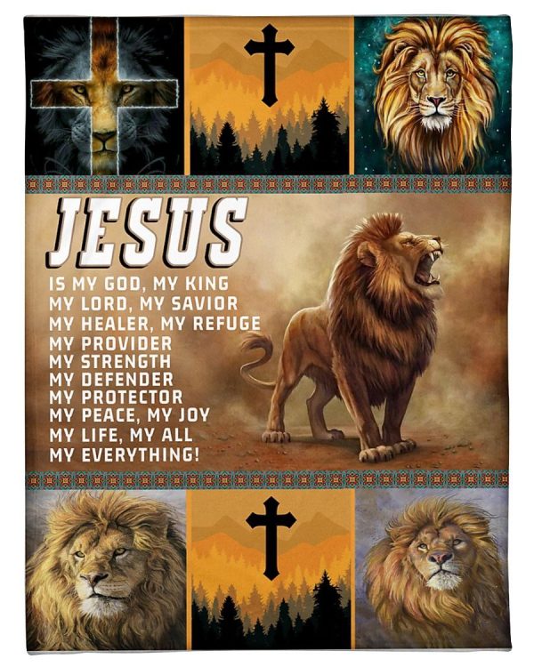 Lion Jesus Blanket