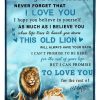 Lion To My Daughter This Old Lion Blanket