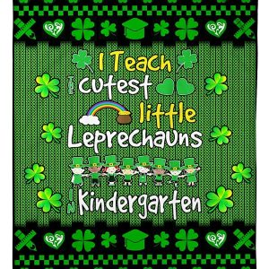 Little Leprechauns In Kindergarten Blanket