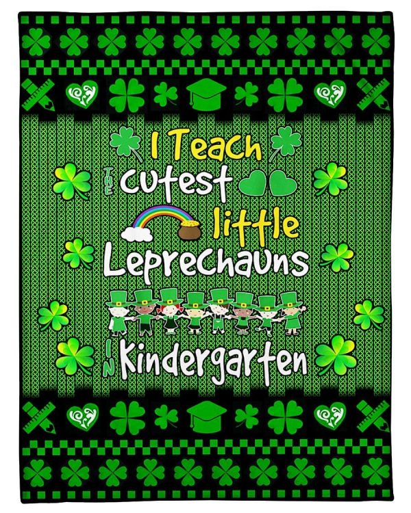 Little Leprechauns In Kindergarten Blanket