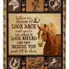 Look Beside You Be There Horse Blanket