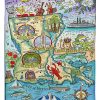 Louisiana Map Blanket