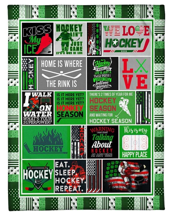 Love Hockey Blanket