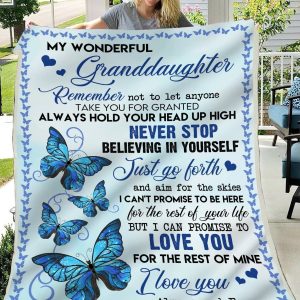 Love You For The Rest Of Mine Gift For Granddaughter Blanket